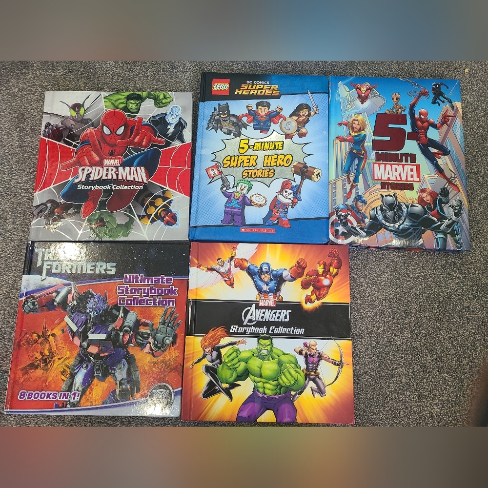 Marvel and LEGO Kids Storybook Collection 5 Minute Story Books